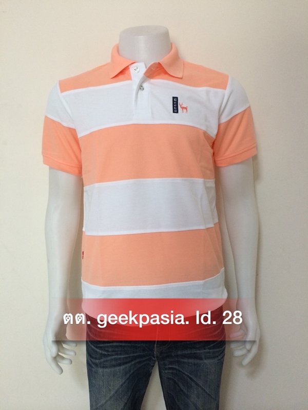 เสื้อโปโลชายตัดต่อ โอรส ขาว    