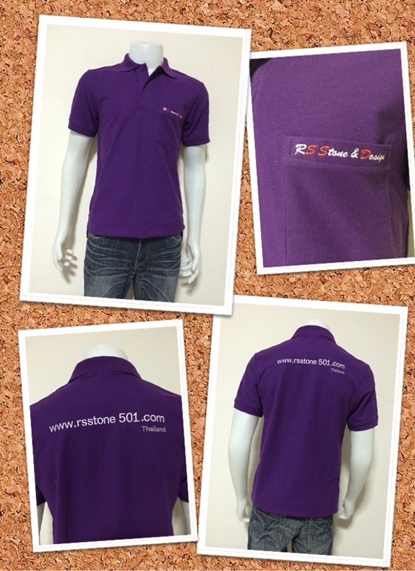 เสื้อโปโลสีม่วงเข็ม
