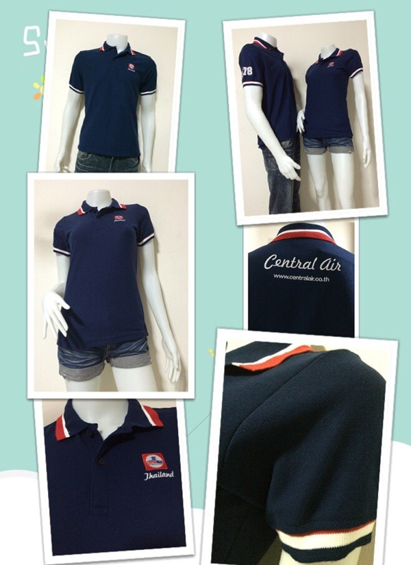 เสื้อโปโลสั่งผลิตสีกรม