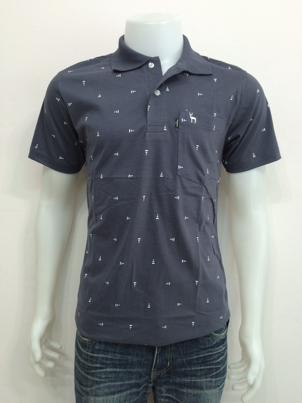 เสื้อโปโลcottonสีเทา