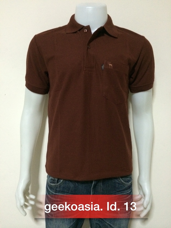 เสื้อโปโลชายสีน้ำตาล