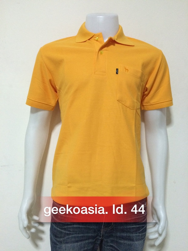 เสื้อโปโลสีพื้นชาย เหลืองจำปา