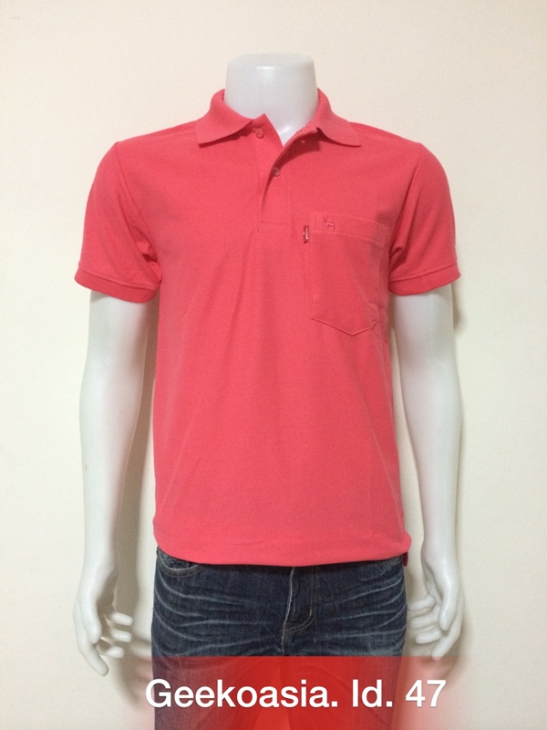 เสื้อโปโลชายสีโอรสเข้ม