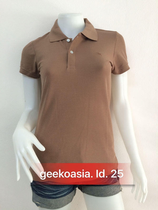 เสื้อโปโลหญิงสีน้ำตาลโอวัลติน