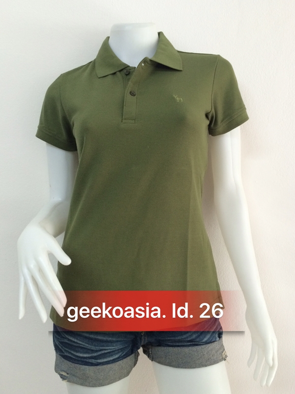 เสื้อโปโลหญิงเขียวขี้ม้าอ่อน