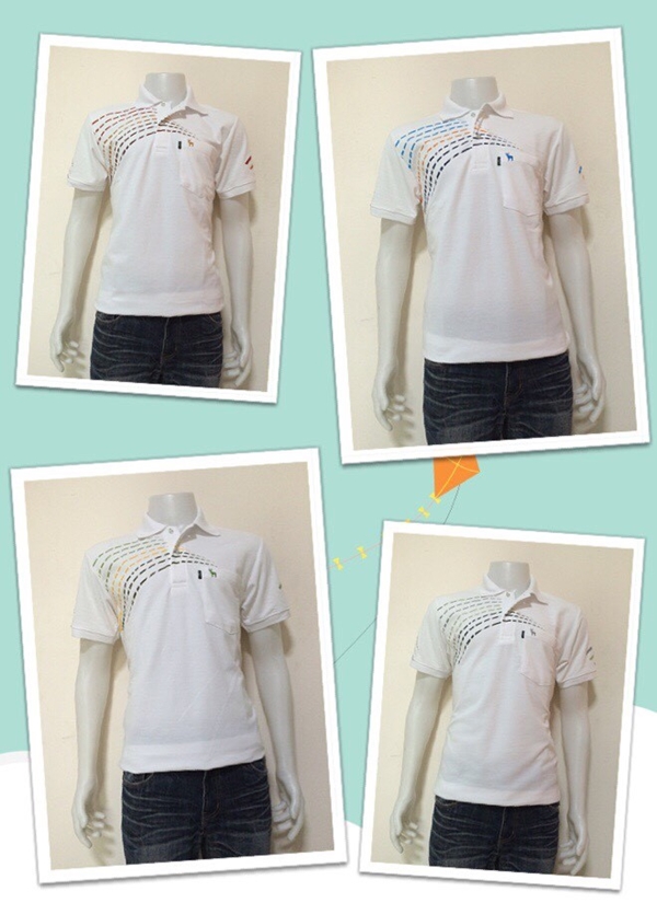 เสื้อโปโลชายพิมพ์ลายสวย