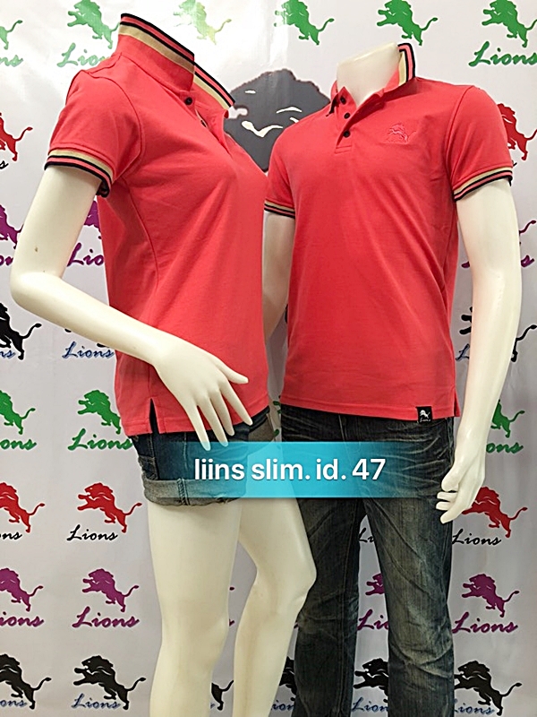 เสื้อโปโลทรงสลิมสีโอรสเข้ม